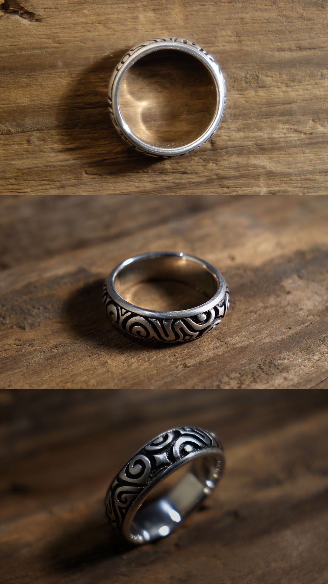 Ainu Patterned ring (S)